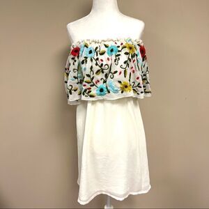 Judith March embroidered dress sleeveless dress Size Sm